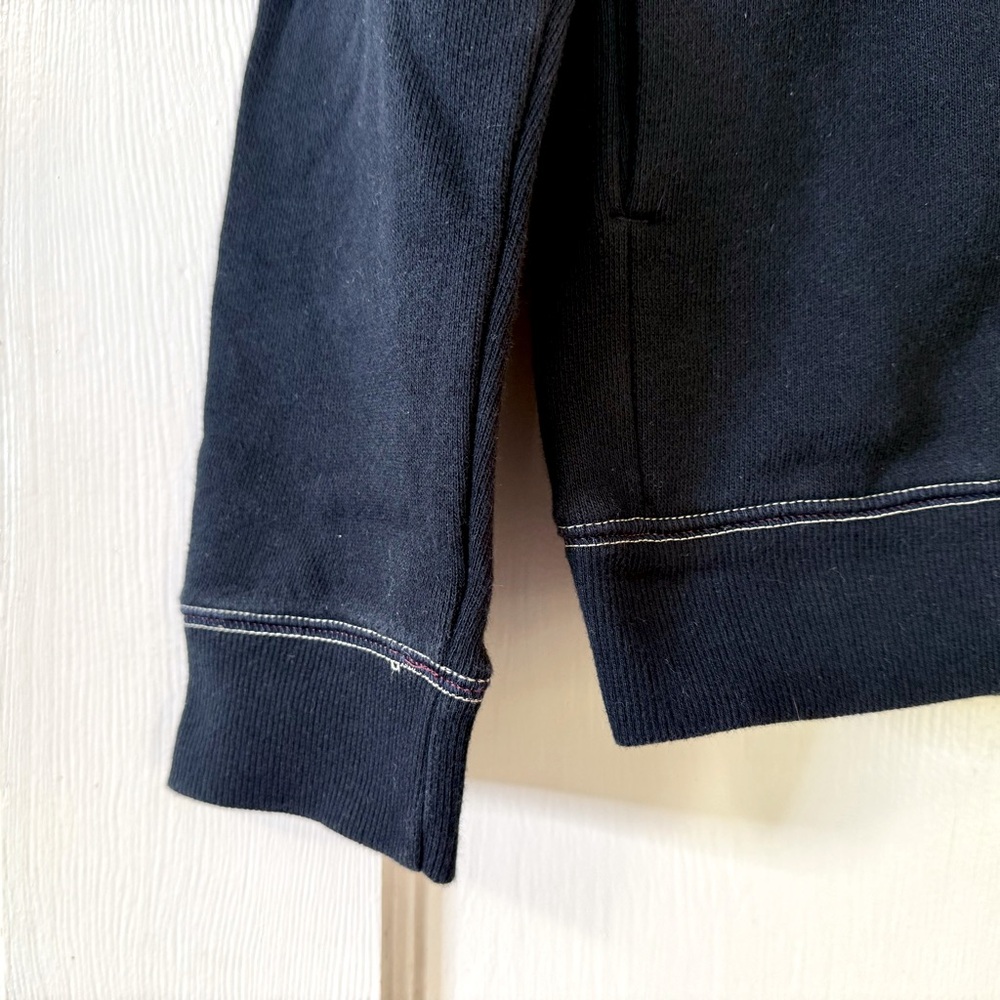 UNIQLO KIDS x Ines de la Fressange | Navy French Terry Button‑Front Hoodie 11‑12 - Picture 3 of 8